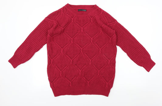 Womens UK Size 8 Atmosphere Pink Pullover Jumper