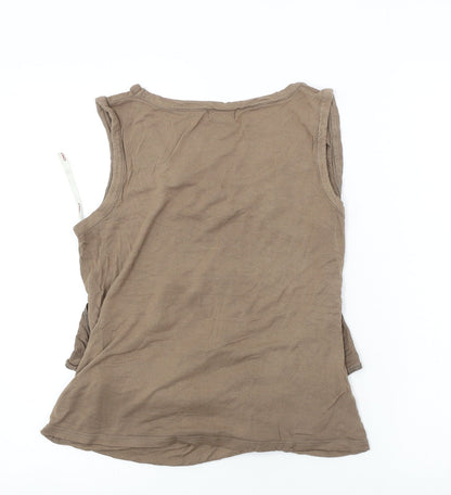 only  Womens Brown   Basic Tank Size L