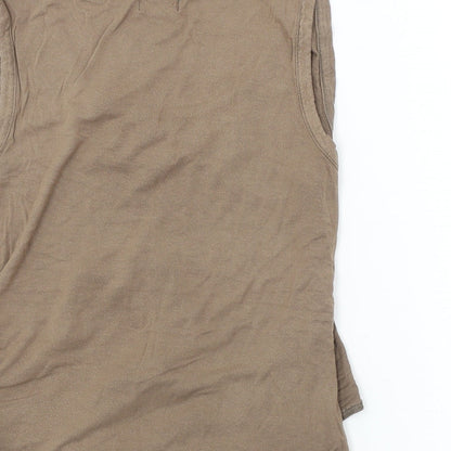 only  Womens Brown   Basic Tank Size L