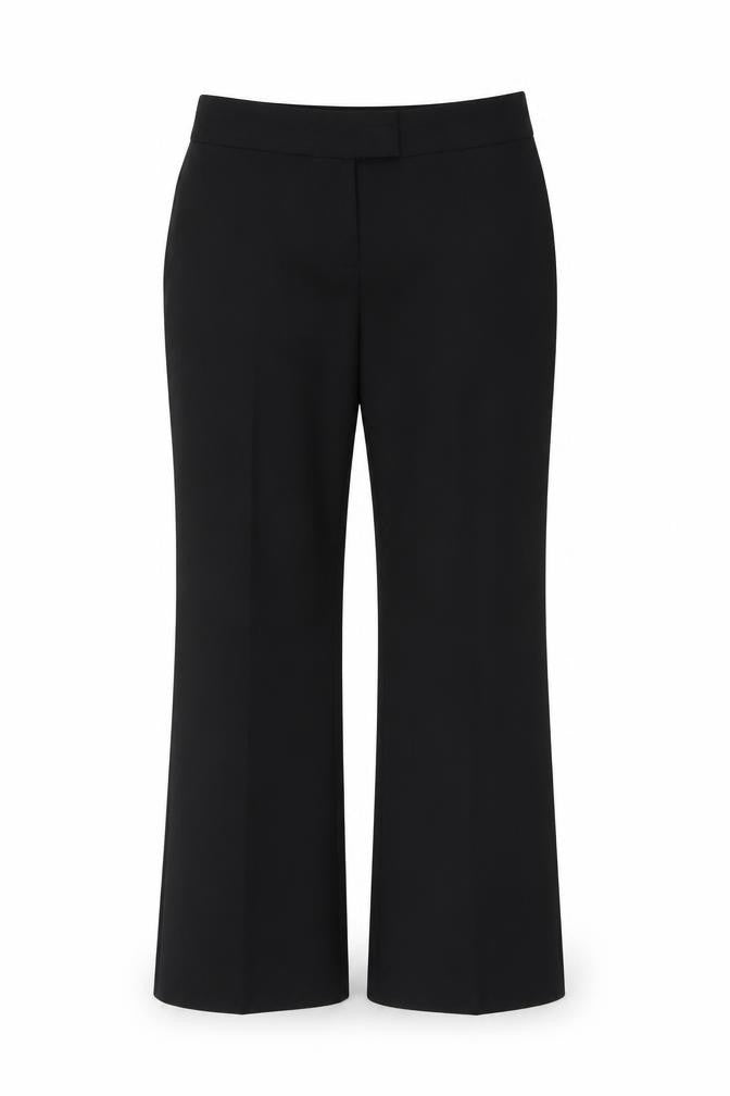 Front view of George women’s black trousers, size UK 14, 27-inch leg