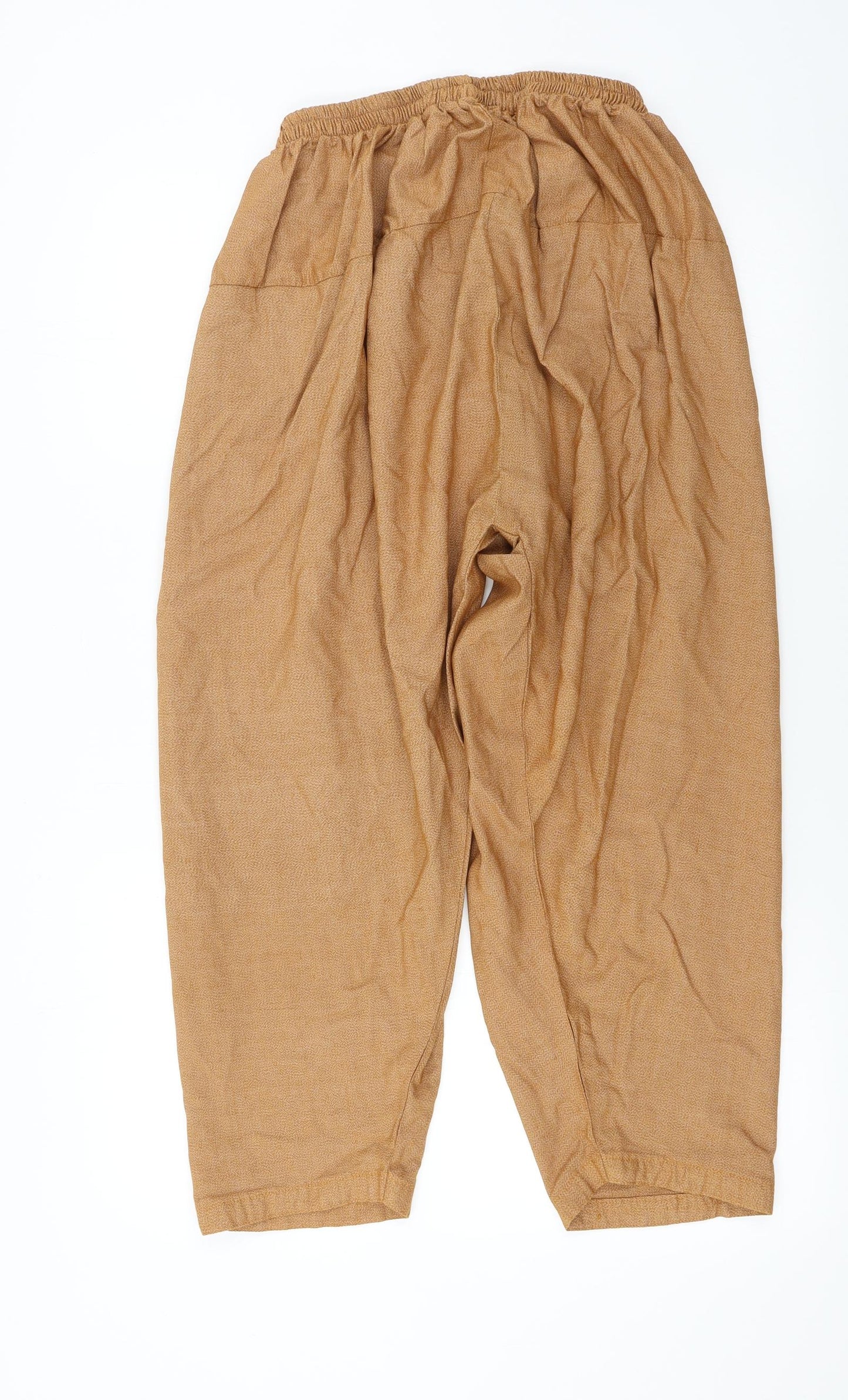 Womens UK Size L Preworn Regular Fit Sweatpants Brown Trousers