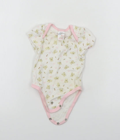 eddie&ella Girls White   Babygrow One-Piece Size 3-6 Months