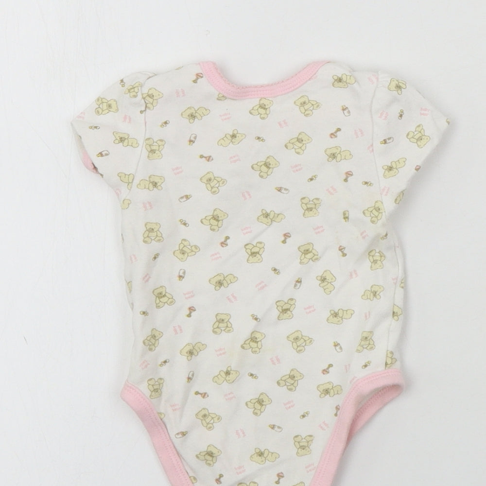 eddie&ella Girls White   Babygrow One-Piece Size 3-6 Months