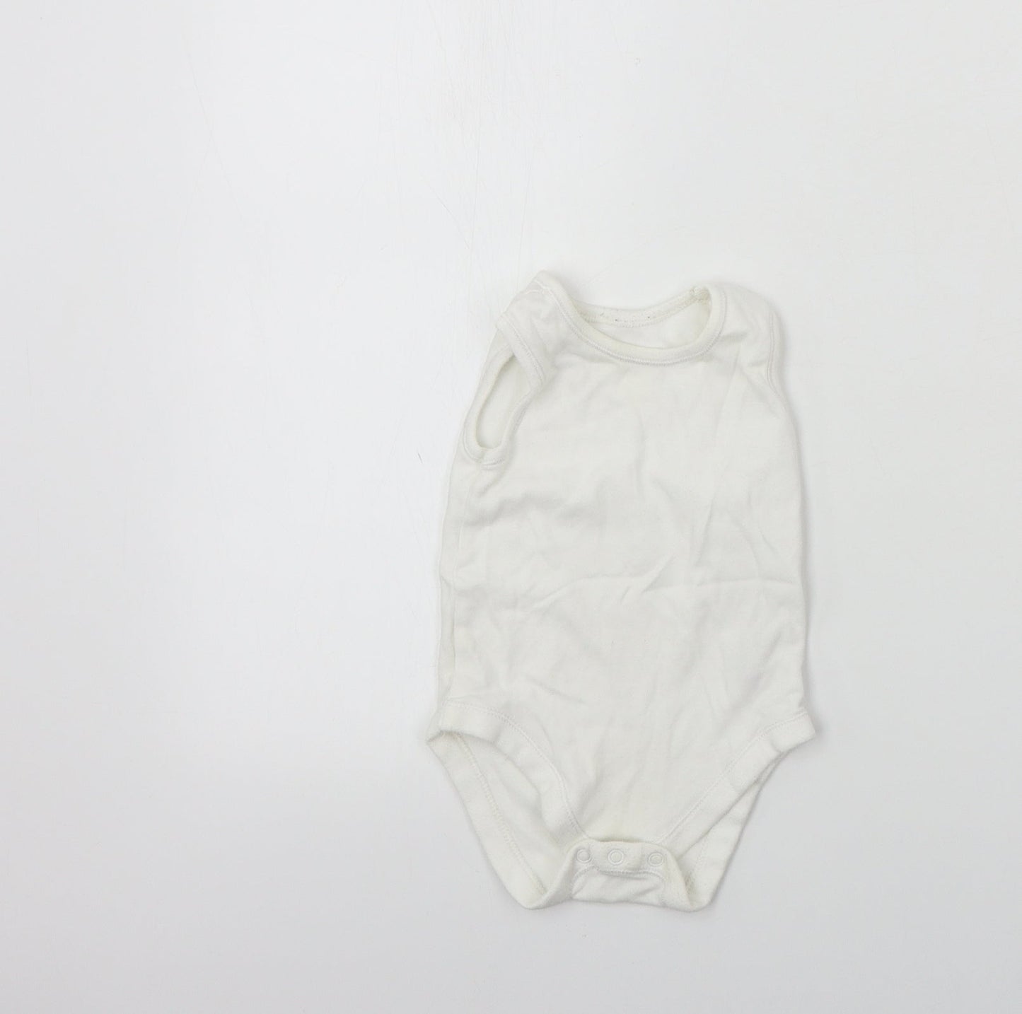 Nutmeg  Baby White   Babygrow One-Piece Size 9-12 Months