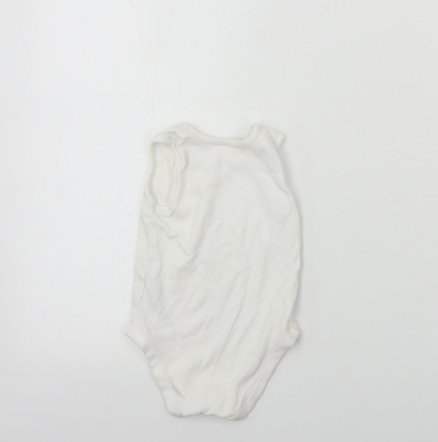 Nutmeg  Baby White   Babygrow One-Piece Size 9-12 Months