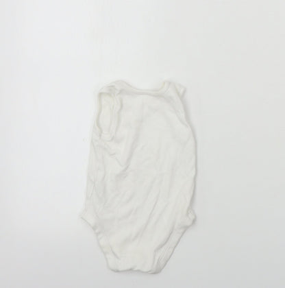 Nutmeg  Baby White   Babygrow One-Piece Size 9-12 Months