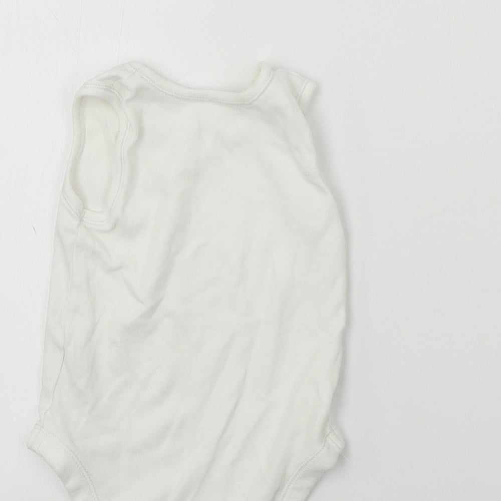 Nutmeg  Baby White   Babygrow One-Piece Size 9-12 Months