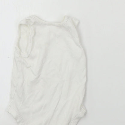 Nutmeg  Baby White   Babygrow One-Piece Size 9-12 Months