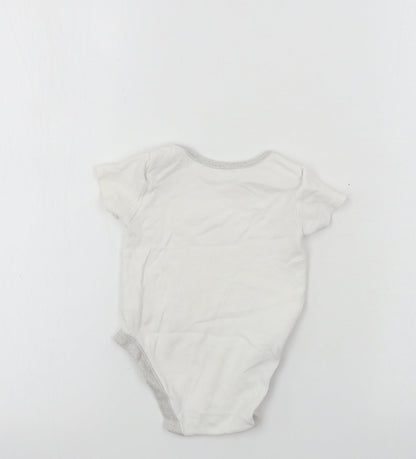 pep&co Girls White   Babygrow One-Piece Size 9-12 Months