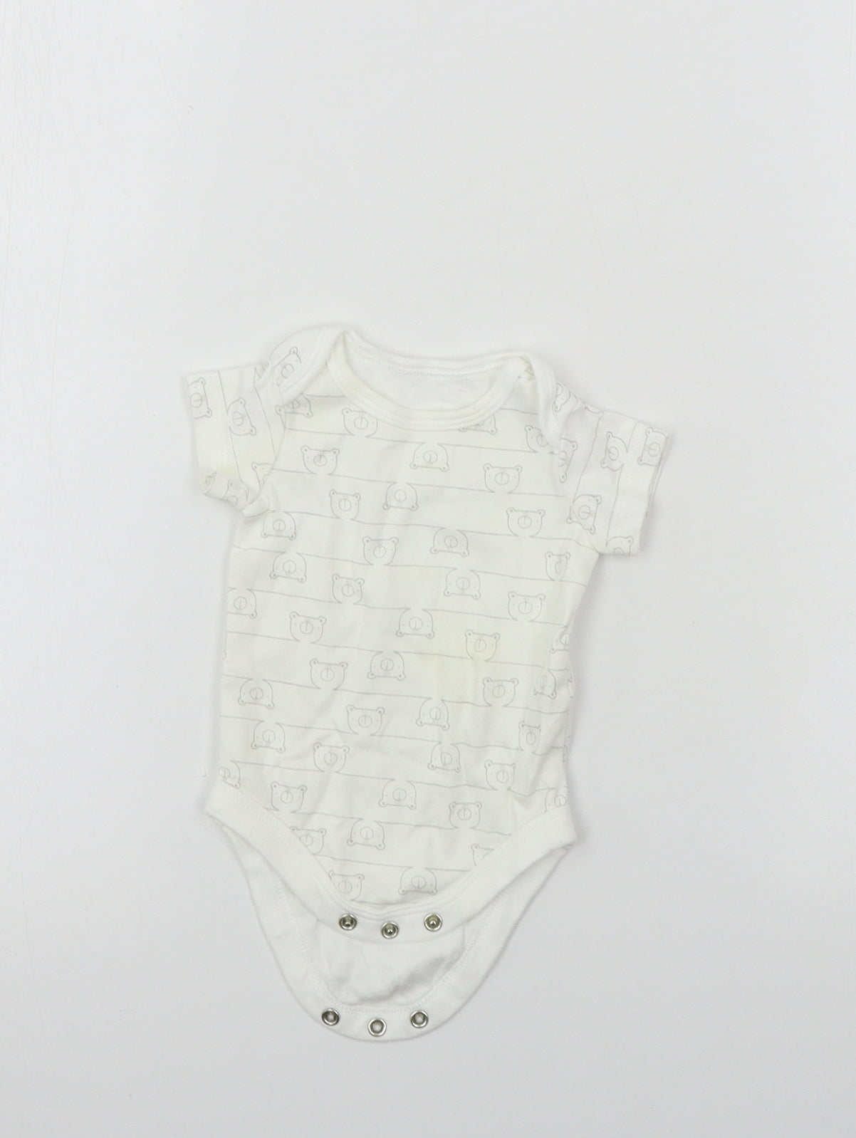 TU Baby White   Babygrow One-Piece Size 0-3 Months