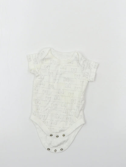 TU Baby White   Babygrow One-Piece Size 0-3 Months