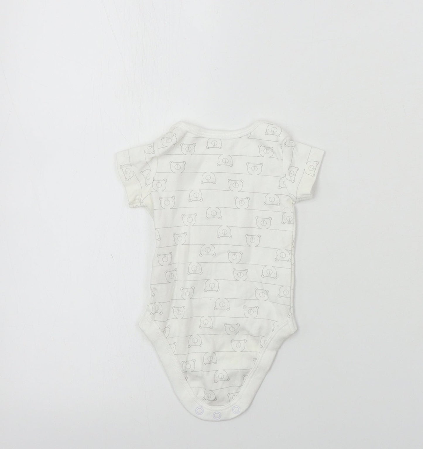 TU Baby White   Babygrow One-Piece Size 0-3 Months