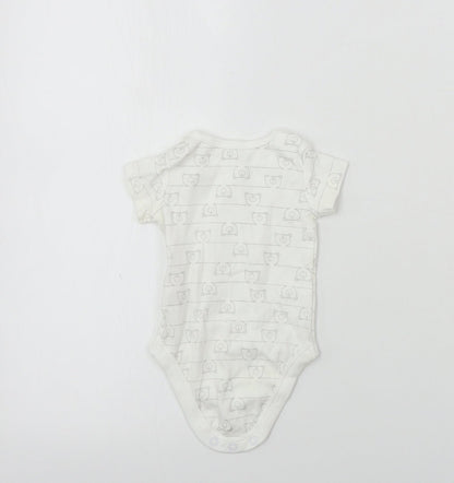 TU Baby White   Babygrow One-Piece Size 0-3 Months