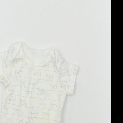 TU Baby White   Babygrow One-Piece Size 0-3 Months