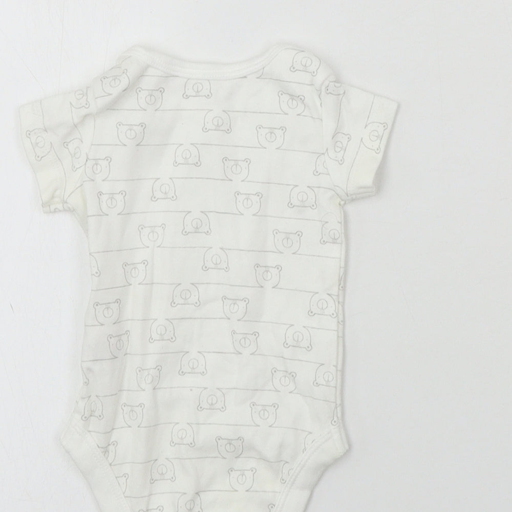 TU Baby White   Babygrow One-Piece Size 0-3 Months