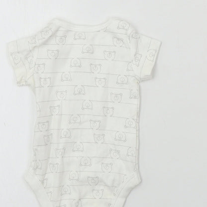 TU Baby White   Babygrow One-Piece Size 0-3 Months
