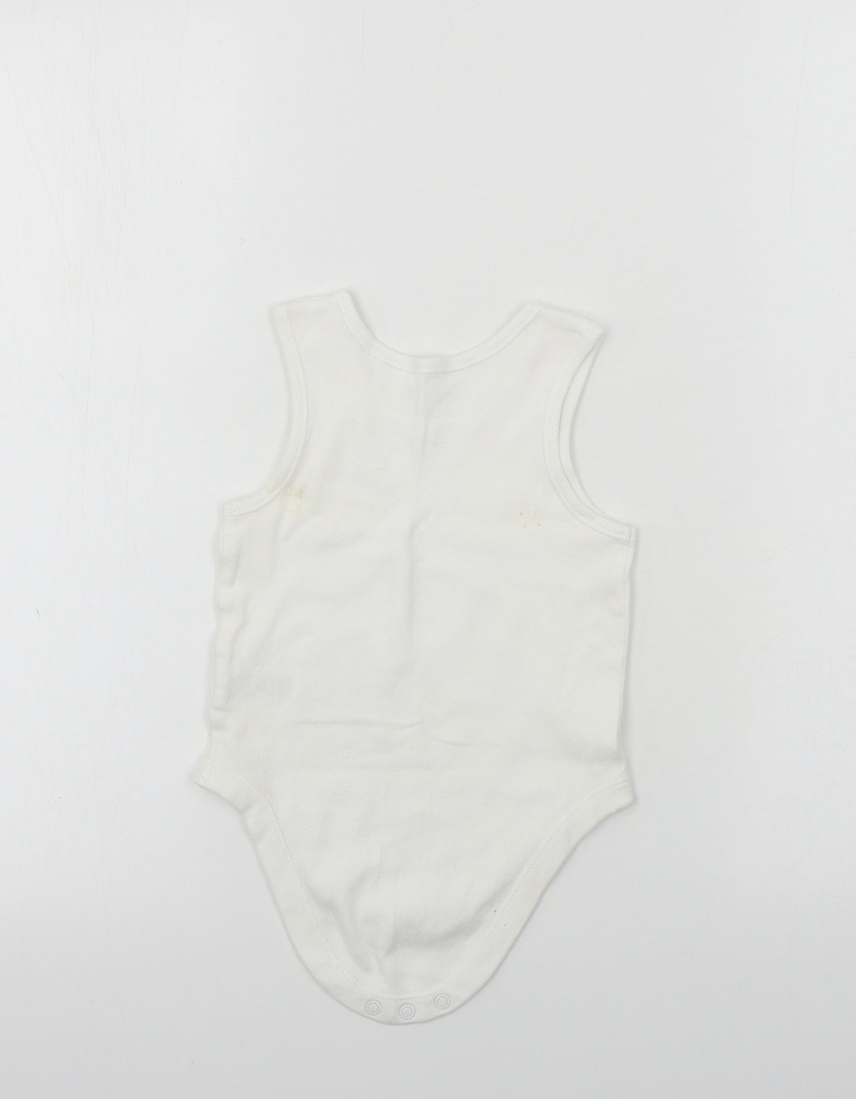 F&F  Boys White   Babygrow One-Piece Size 9-12 Months