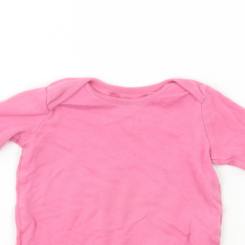 F&F  Girls Pink   Babygrow One-Piece Size 9-12 Months