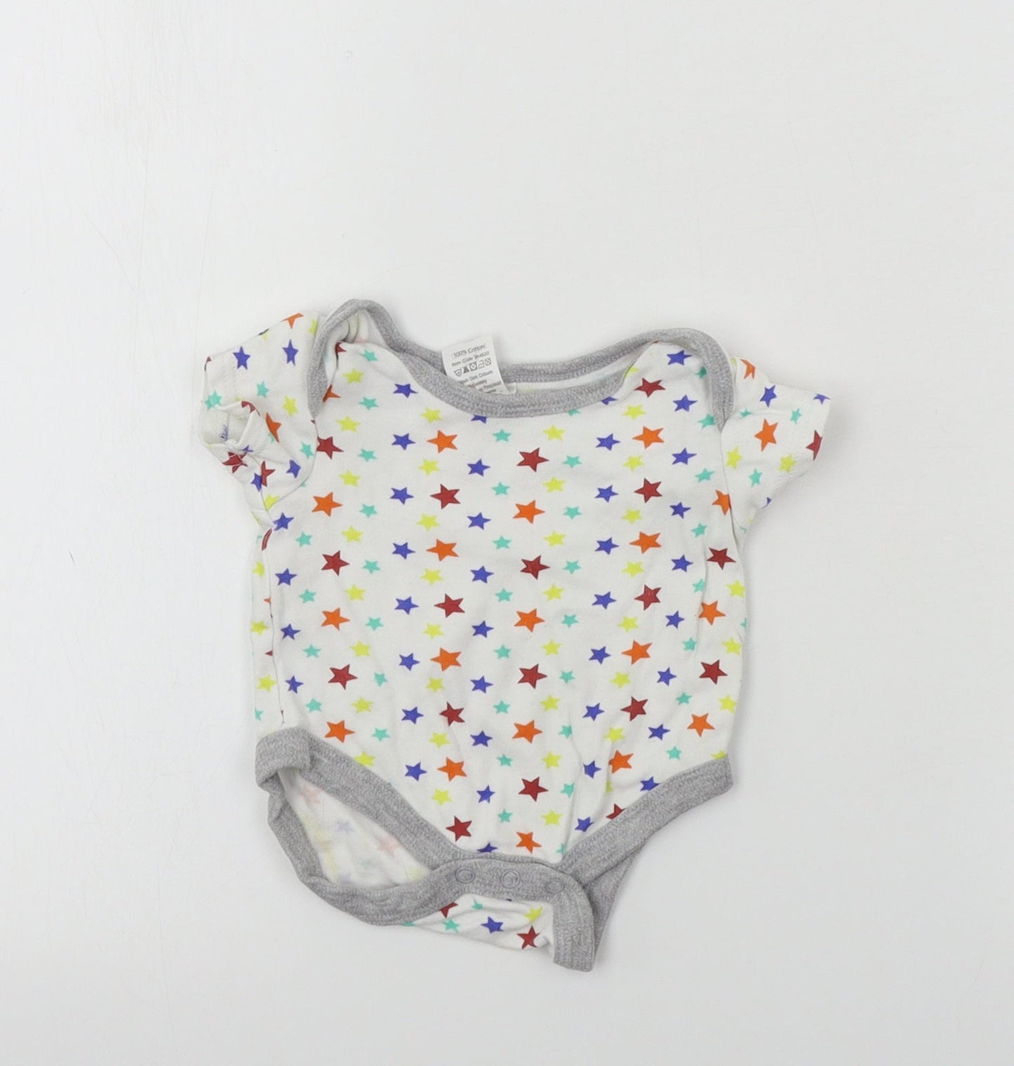 Preworn  Boys White   Babygrow One-Piece Size 0-3 Months