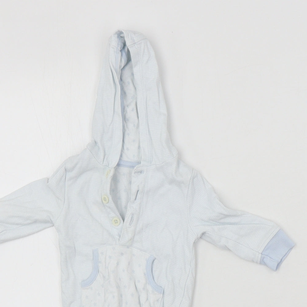 Marks and Spencer  Boys Blue   Babygrow One-Piece Size 0-3 Months