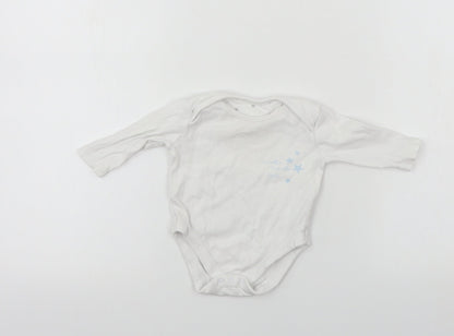 Very Boys White   Babygrow One-Piece Size 0-3 Months