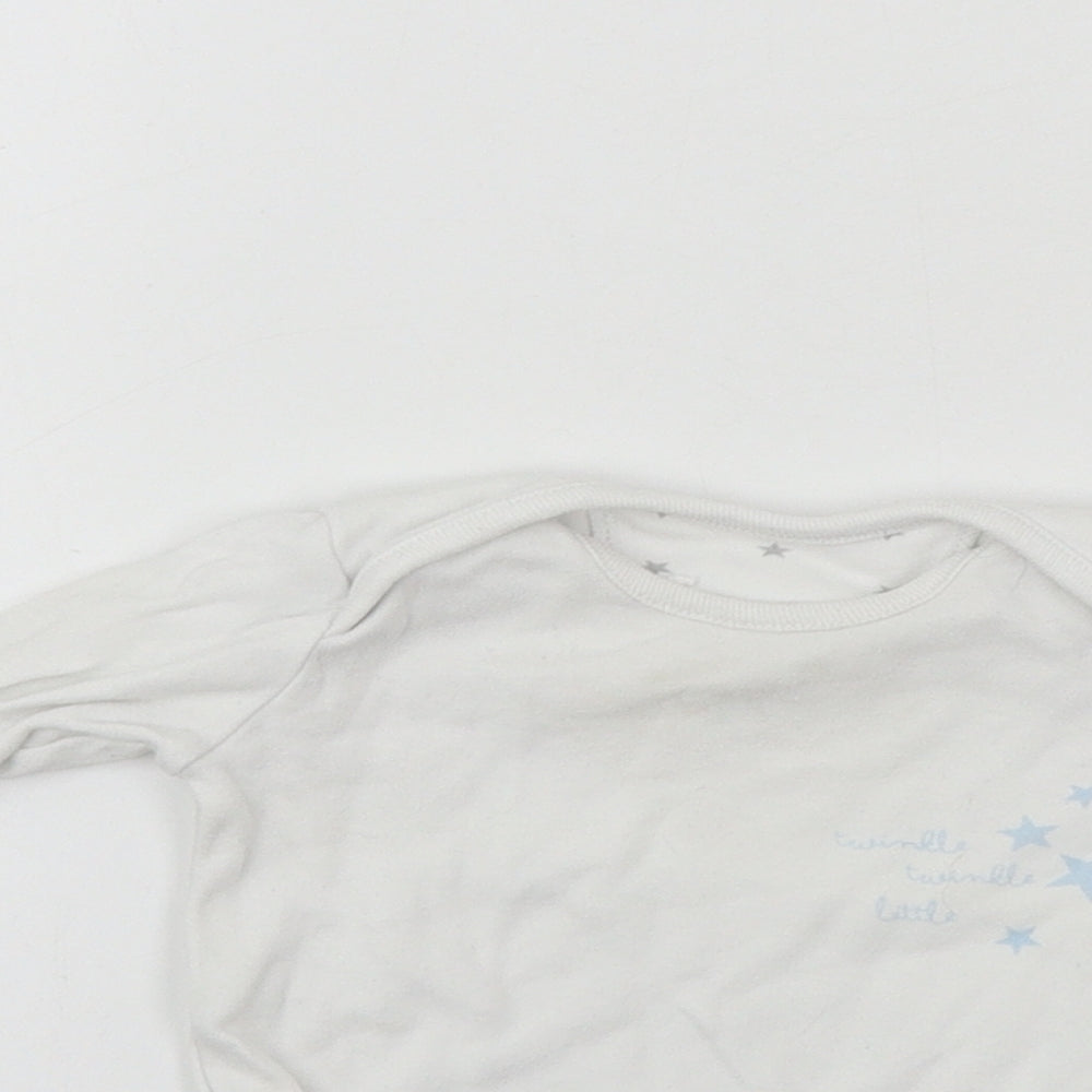 Very Boys White   Babygrow One-Piece Size 0-3 Months