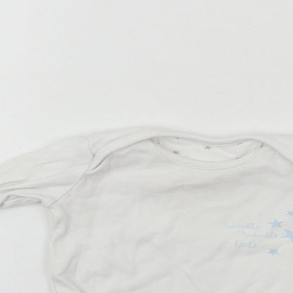 Very Boys White   Babygrow One-Piece Size 0-3 Months