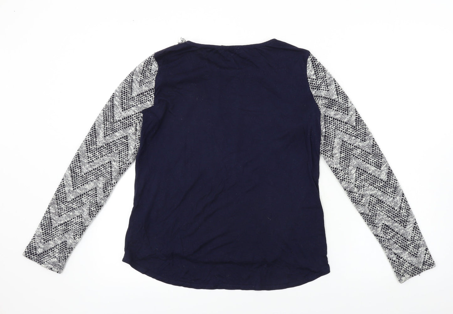 Womens UK Size S Oasis Blue Basic T-Shirt