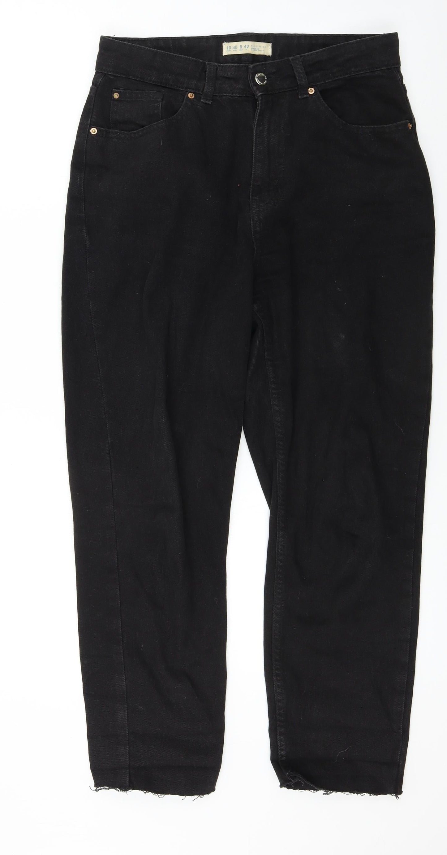 denim  co Womens Black   Straight Jeans Size 10 L24 in