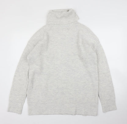 Womens UK Size M New Look Grey Pullover Jumper