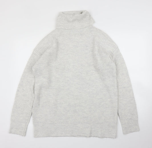 Womens UK Size M New Look Grey Pullover Jumper