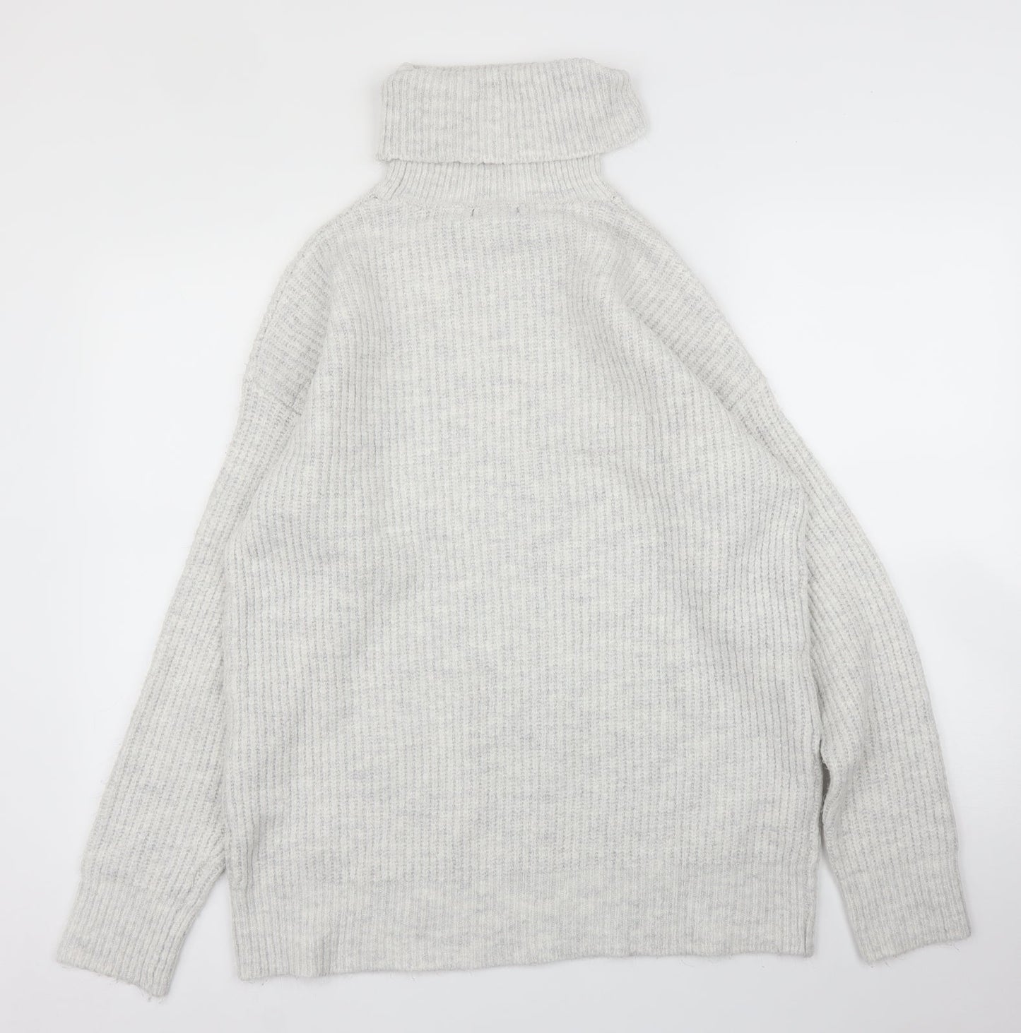 Womens UK Size M New Look Grey Pullover Jumper