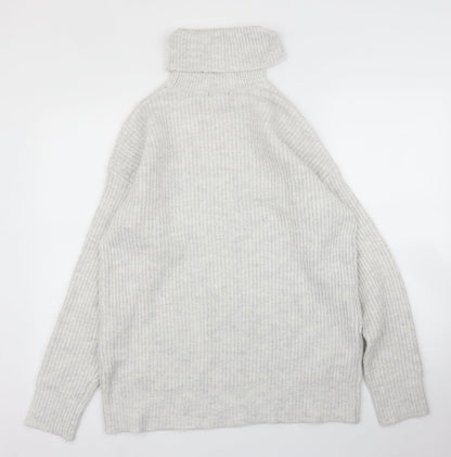 Womens UK Size M New Look Grey Pullover Jumper
