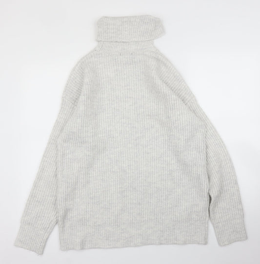 Womens UK Size M New Look Grey Pullover Jumper