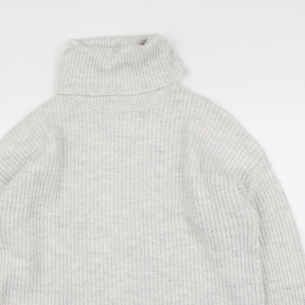 Womens UK Size M New Look Grey Pullover Jumper