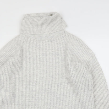 Womens UK Size M New Look Grey Pullover Jumper