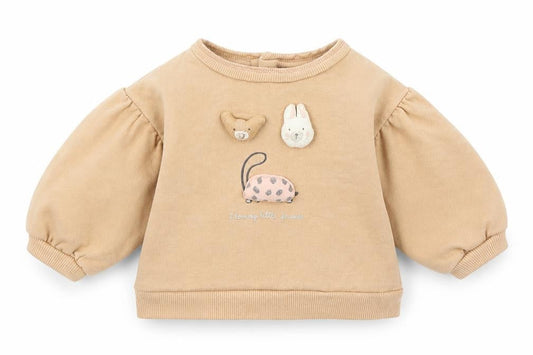 George Girls Beige   Pullover Jumper Size 3-6 Months