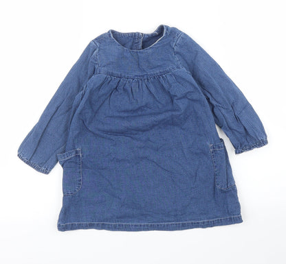 TU Girls Blue  Denim A-Line  Size 12 Months