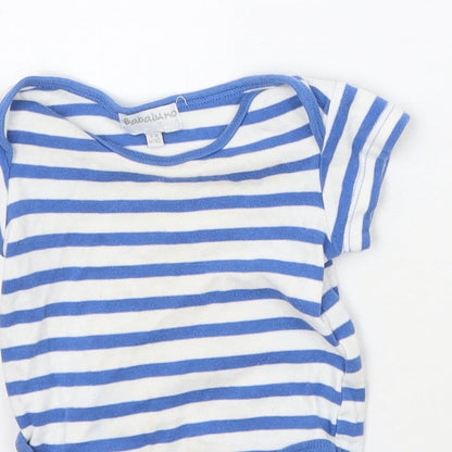 Babaluno Baby Blue Striped  Babygrow One-Piece Size 3-6 Months