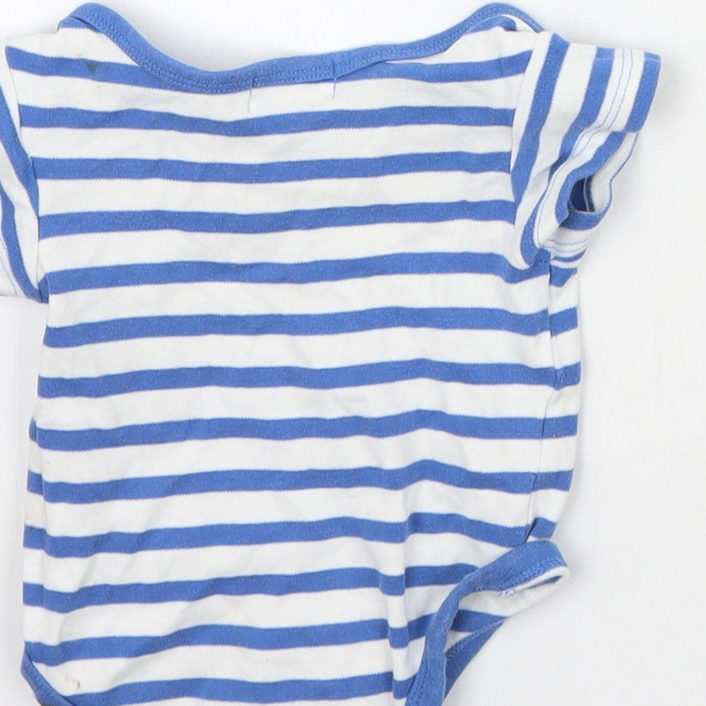 Babaluno Baby Blue Striped  Babygrow One-Piece Size 3-6 Months