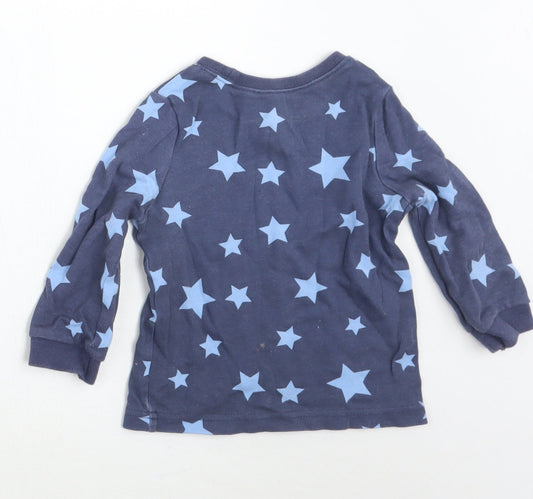 George Baby Blue Geometric  Basic T-Shirt Size 6-9 Months