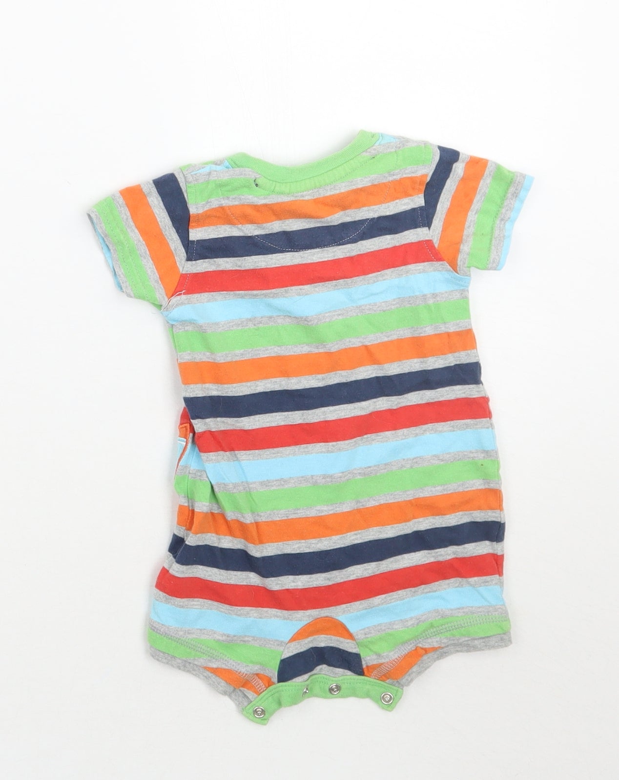 TU Baby Green Striped  Catsuit One-Piece Size 0-3 Months