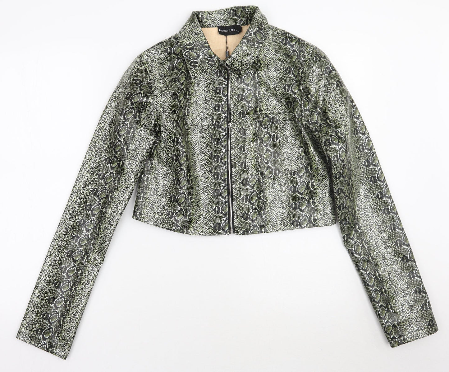 Womens UK Size 6 PRETTYLITTLETHING Green Jacket