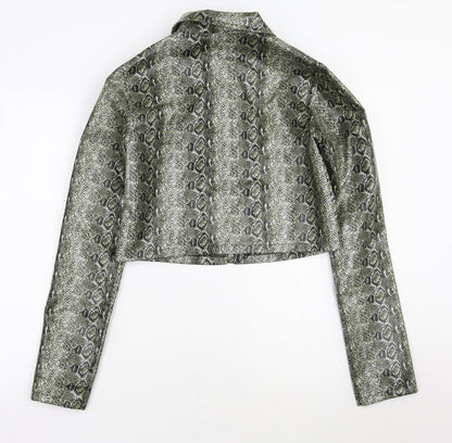 Womens UK Size 6 PRETTYLITTLETHING Green Jacket
