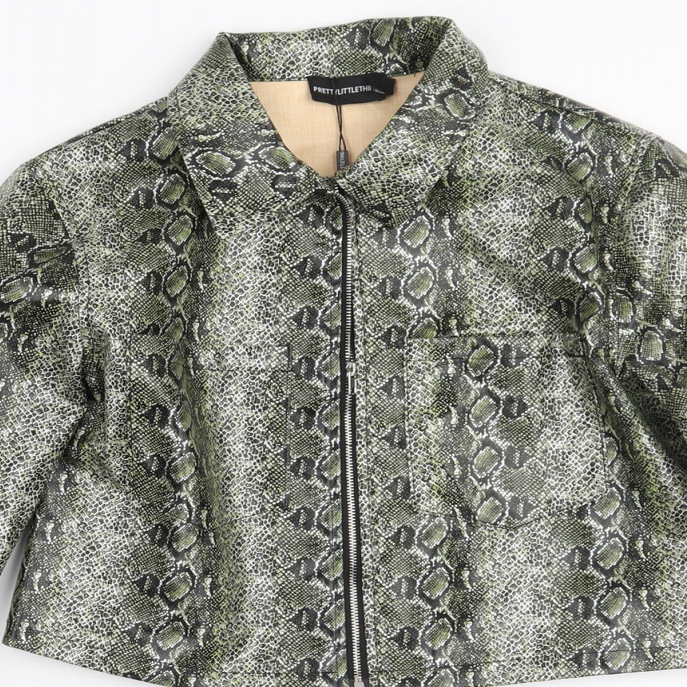 Womens UK Size 6 PRETTYLITTLETHING Green Jacket