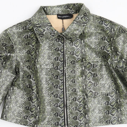 Womens UK Size 6 PRETTYLITTLETHING Green Jacket