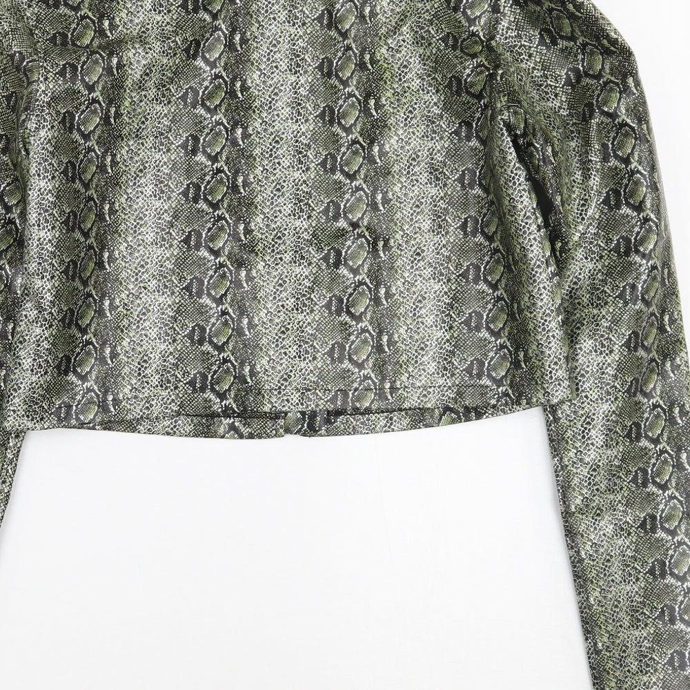 Womens UK Size 6 PRETTYLITTLETHING Green Jacket