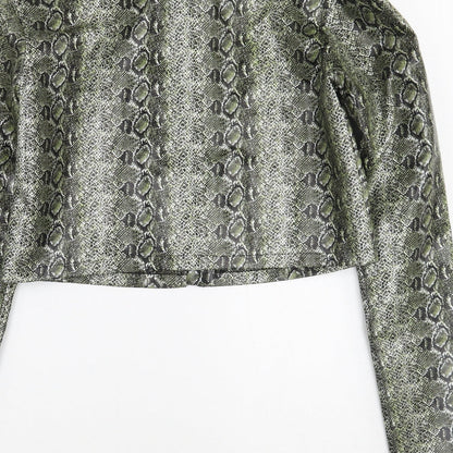 Womens UK Size 6 PRETTYLITTLETHING Green Jacket