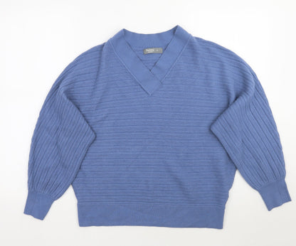 Nutmeg Womens Blue   Pullover Jumper Size 14