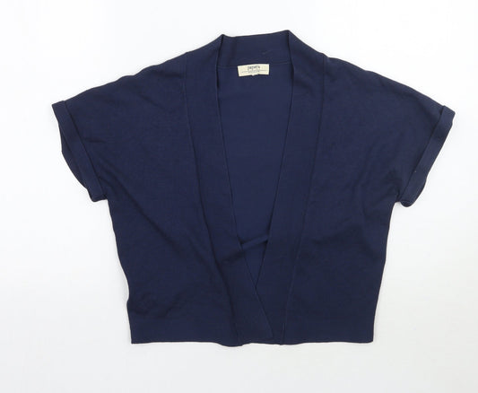 Womens UK Size 12 Papaya Blue Cardigan Jumper